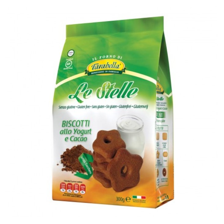 Farabella Le Stelle Galletas Sin Azúcar De Yogur Y Cacao Sin Gluten 300g