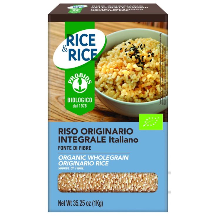 Rice & Rice Original Arroz Redondo Integral Probios 1kg