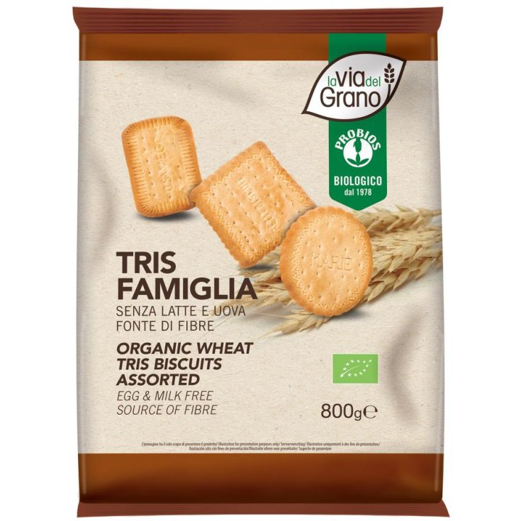 La Via Del Grano Tris Family Surtido De Galletas Probios 800g