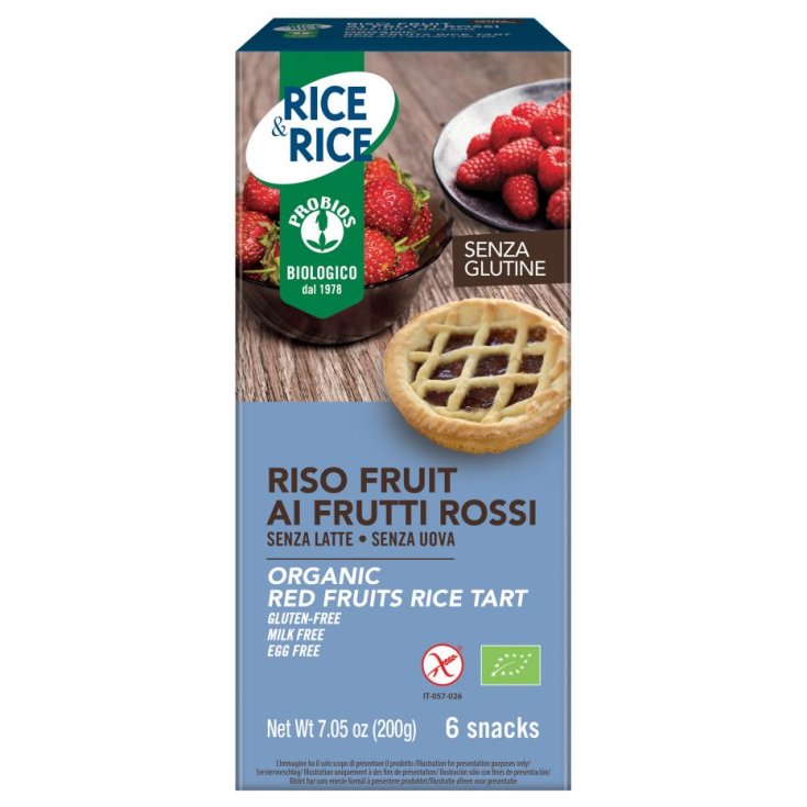 Rice & Rice Arroz Fruta Con Frutos Rojos Probios 6x33g