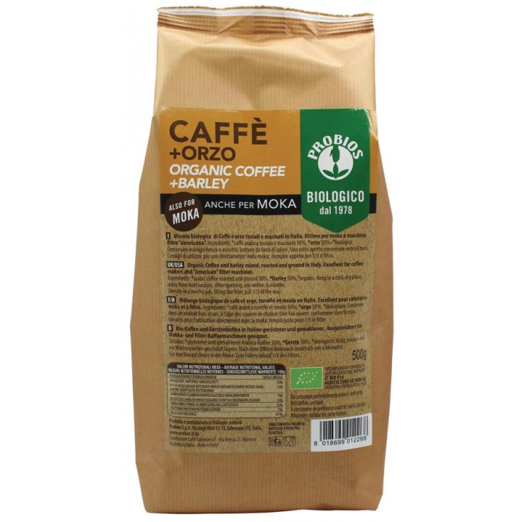 Café + Cebada Moka Probios 500g