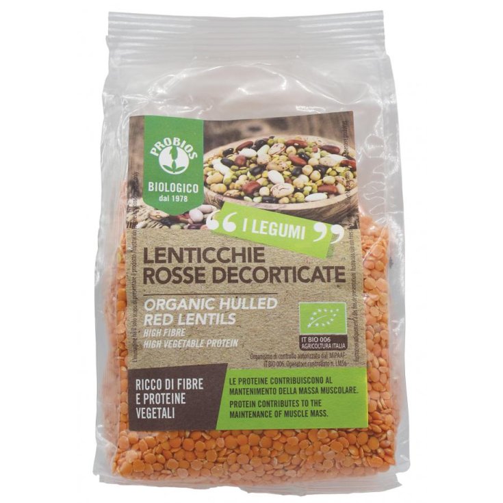 Legumbres Lentejas Rojas Peladas Probios 400g