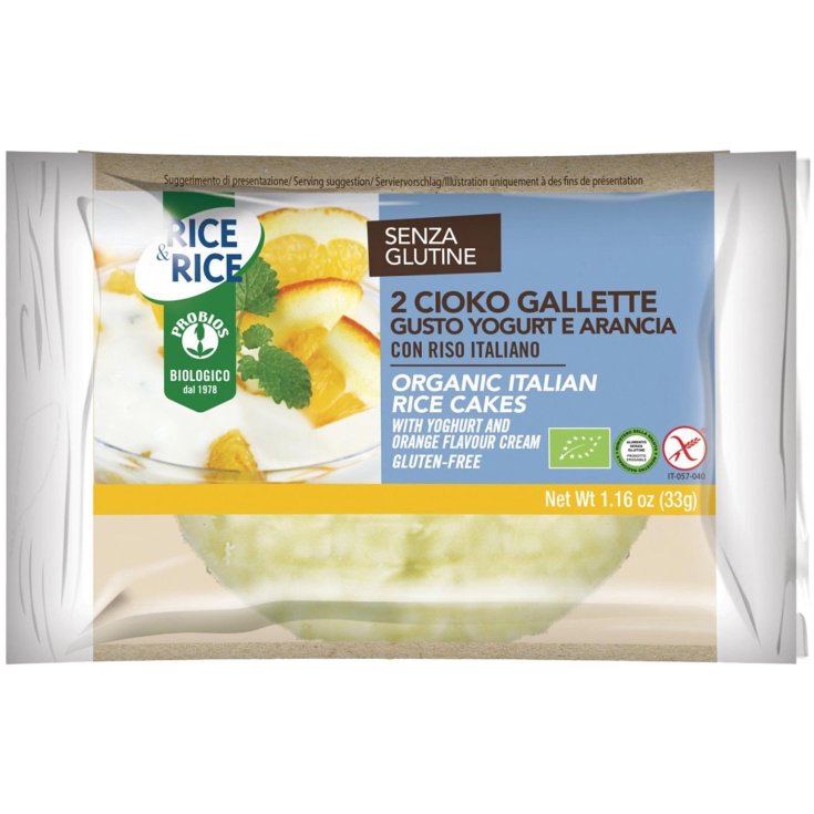 Rice & Rice Cioko Gallette Con Yogur De Naranja Probios 33g