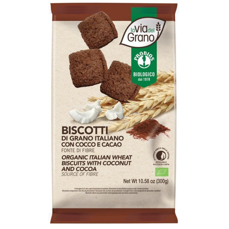 La Via Del Grano Galletas De Coco Y Cacao Probios 300g