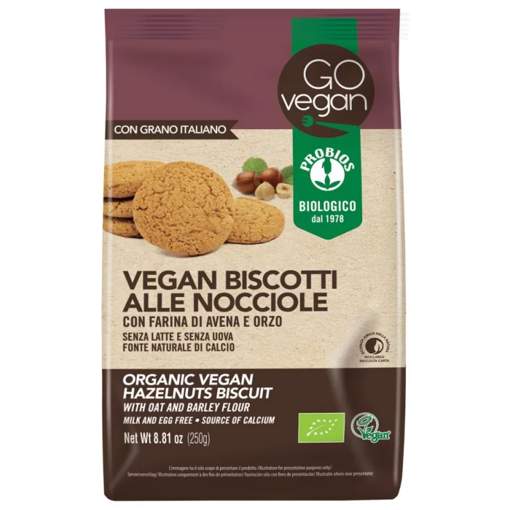 Galletas Go Vegan Probios Avellana 250g