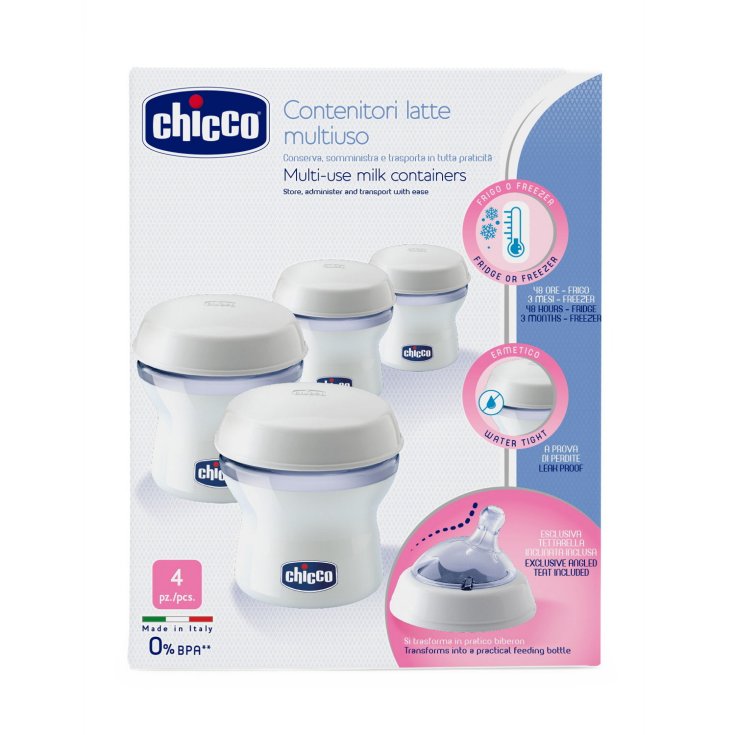 Natural Feeling CHICCO Leche Envases 4 Piezas