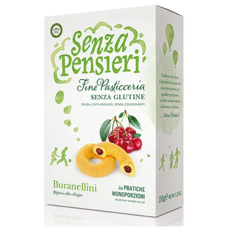 Senza Pensieri Buranellini Relleno De Cereza Sin Gluten Monodosis 25G