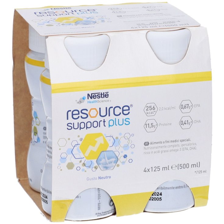 Nestlè Health Science Resource Support Plus Bebida Alta En Calorías Y Proteínas Con EPA Y DHA 4x200ml