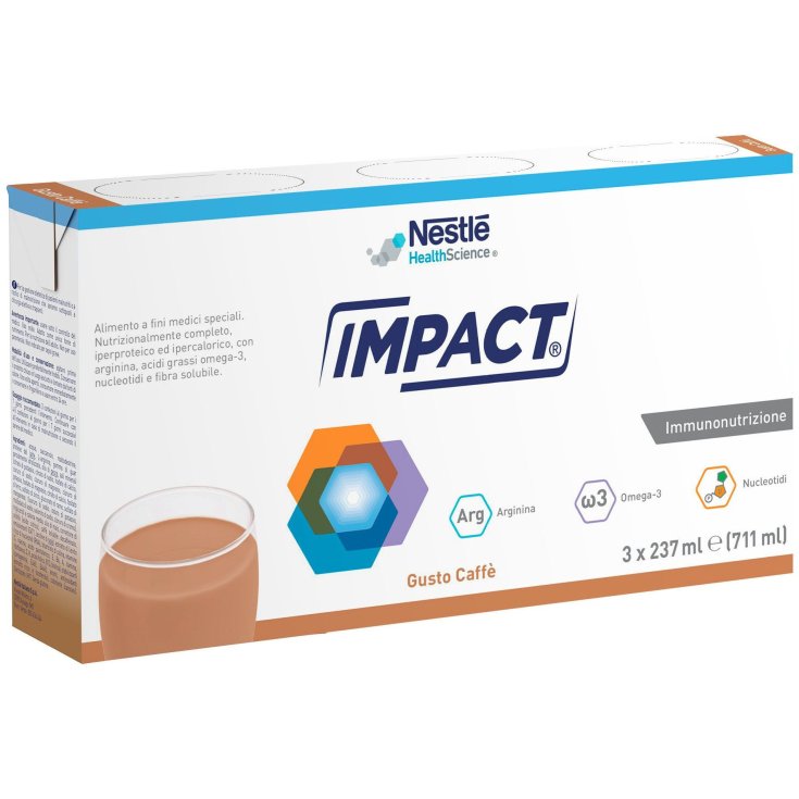 Nestlé Health Science Impact Fórmula de café para inmunonutrición Listo para beber 3x237ml