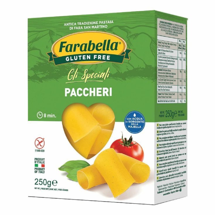 Farabella Paccheri Pasta Sin Gluten 250g