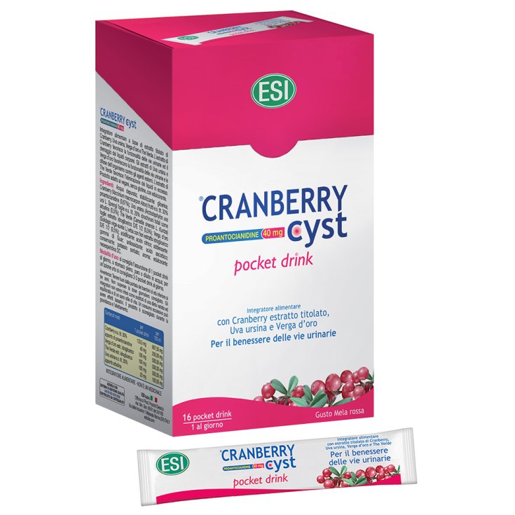 Bebida de bolsillo Cranberry Cyst Esi 16 Bebida de bolsillo