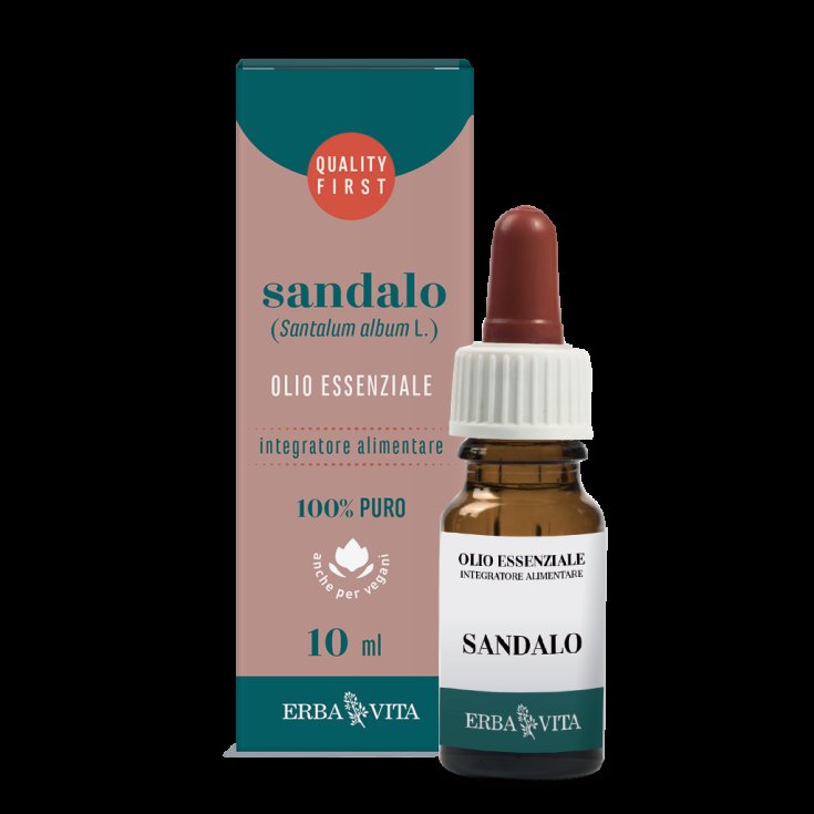 ErbaVita Aceites Esenciales Suplemento Alimenticio de Raíz de Sándalo 10ml