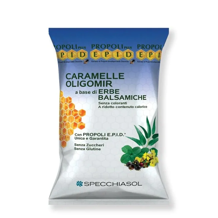 Caramelos balsámicos Specchiasol Epid Oligomir Bolsa de 24