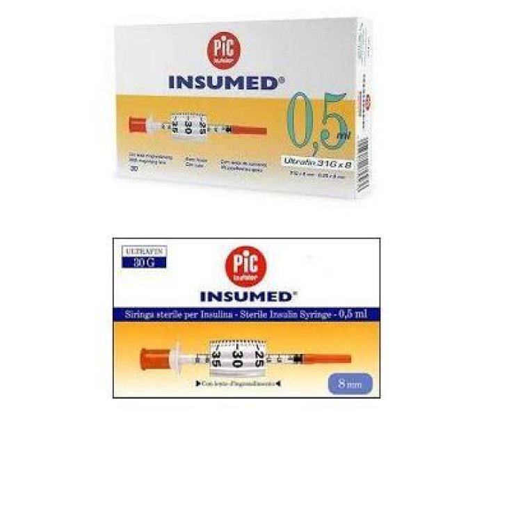 Pic Jeringa De Insulina Insumed 0,5 Ml 30 Piezas
