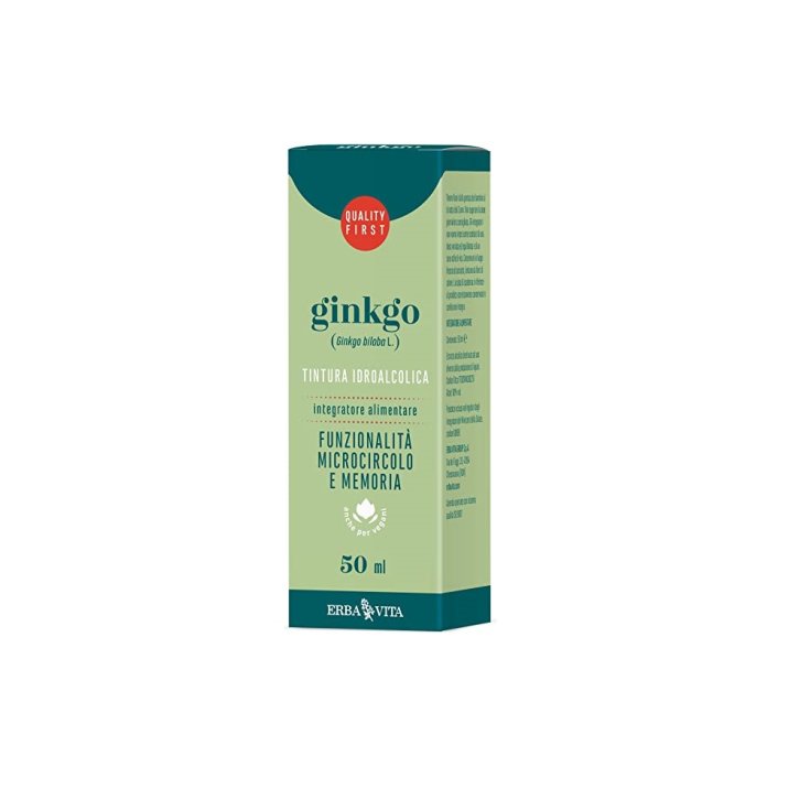 ErbaVita Tintes Hidroalcohólicos Ginkgo Bilboa Complemento Alimenticio 50ml