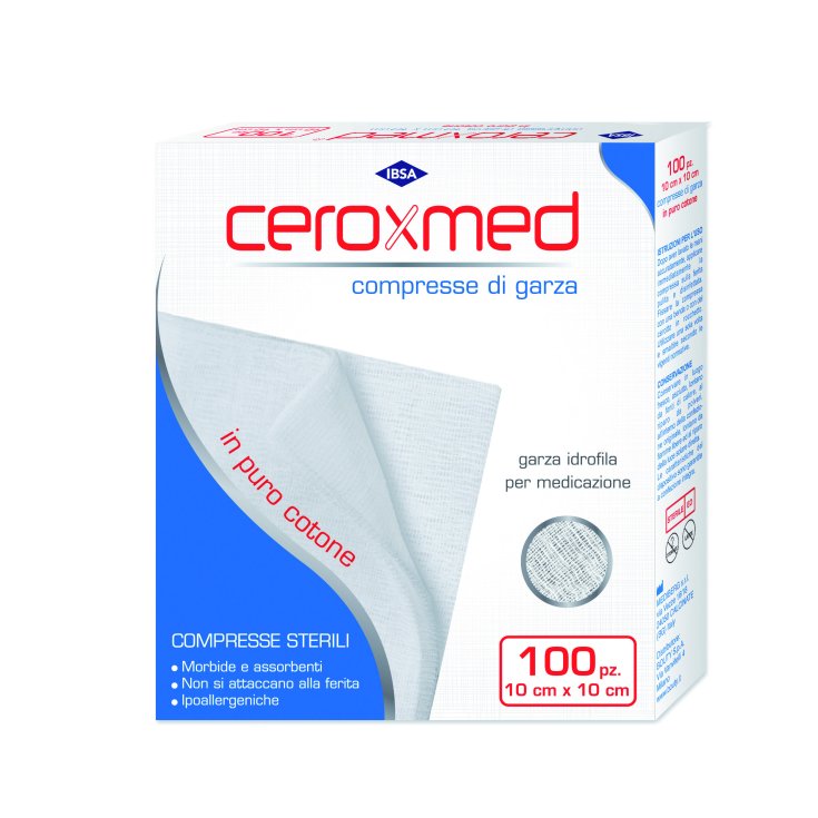 Ceroxmed Puro Algodon Gasa Comprimidos IBSA 100 Comprimidos Esteriles 10x10cm