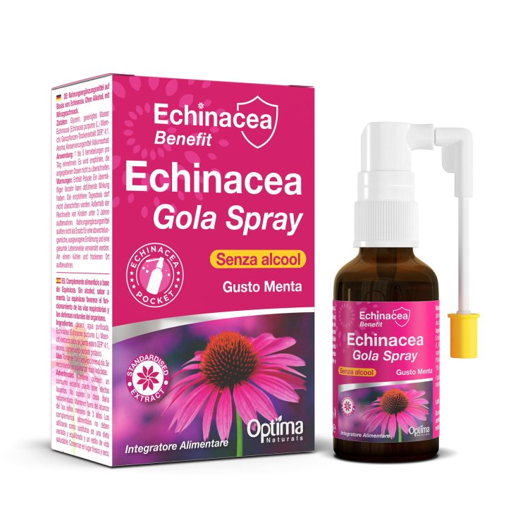 Echinacea Spray Garganta Optima Naturals 20ml