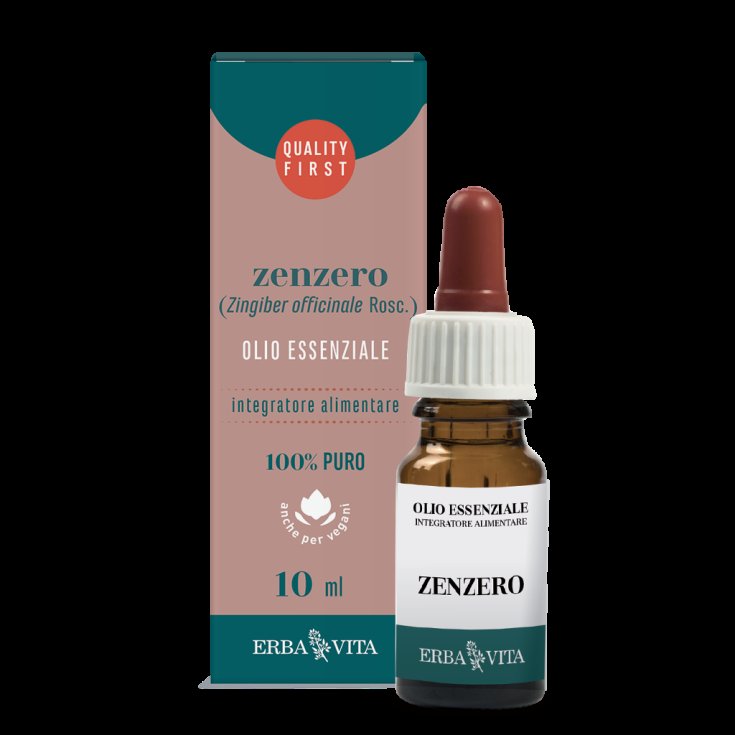 ErbaVita Aceites Esenciales Complemento Alimenticio De Jengibre 10ml