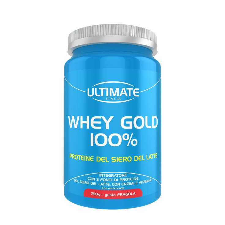 Ultimate Whey Gold 100% Complemento Alimenticio Sabor Fresa 750g