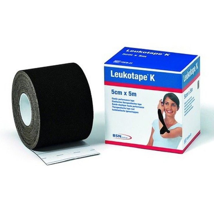 Leukotape K 5x500cm Mediano Negro