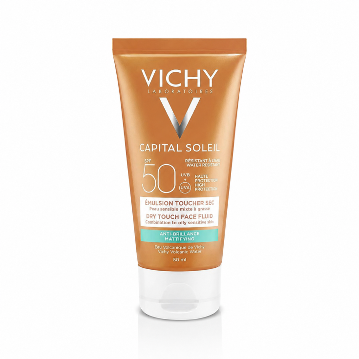 Vichy Ideal Soleil Fluido Rostro Matificante Toque Seco Spf50 50ml