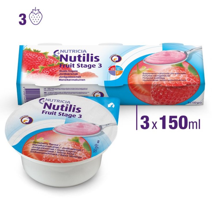 Nutilis Fruit Stage3 Fresa Nutricia 3x150g