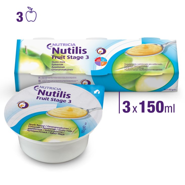 Nutilis Fruit Stage3 Manzana Nutricia 3x150g