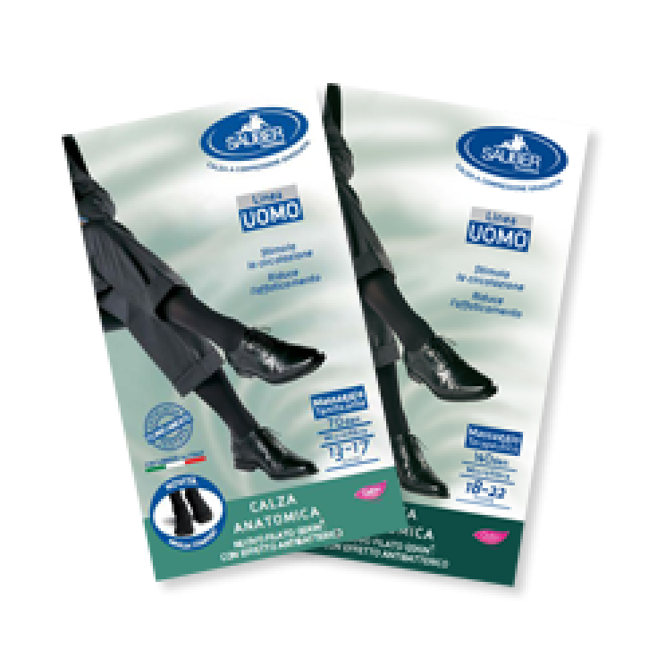 Sauber Pharma Línea Hombre Calcetín Anatómico QSKIN 140 DEN Hilo Talla P (39-41) Blanco