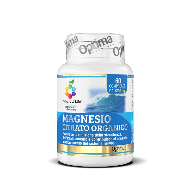 Citrato De Magnesio Colors Of Life® Optima Naturals 60 Comprimidos