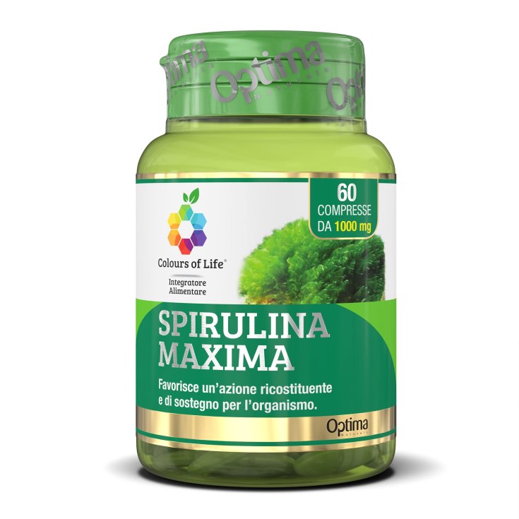 Spirulina Maxima Colors Of Life® Optima Naturals 60 Comprimidos