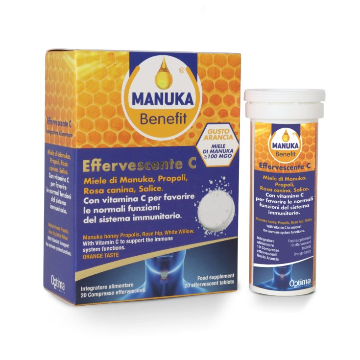 Efervescente C Manuka Benefit® Optima Naturals 20 Comprimidos