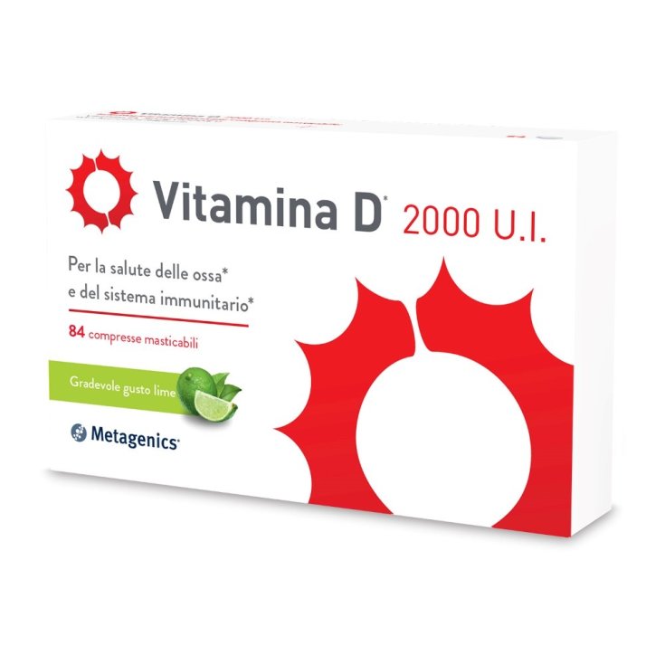 Vitamina D 2000 UI Metagenics™ 84 Comprimidos Masticables