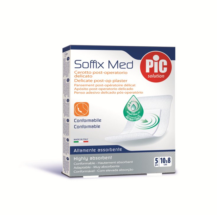 Pic Parche Antibacteriano Soffix Med 10x8 5 Piezas