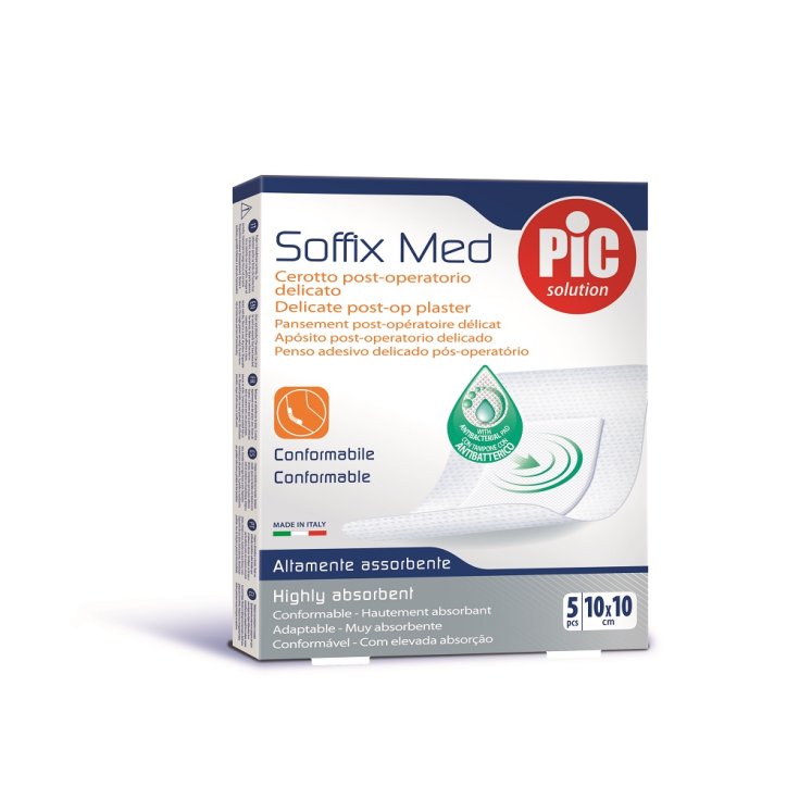 Pic Parches Soffix Med 10x10 Antibacteriano 5 Piezas