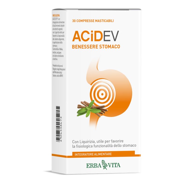 ErbaVita Acid-Ev Complemento Alimenticio 30 Comprimidos