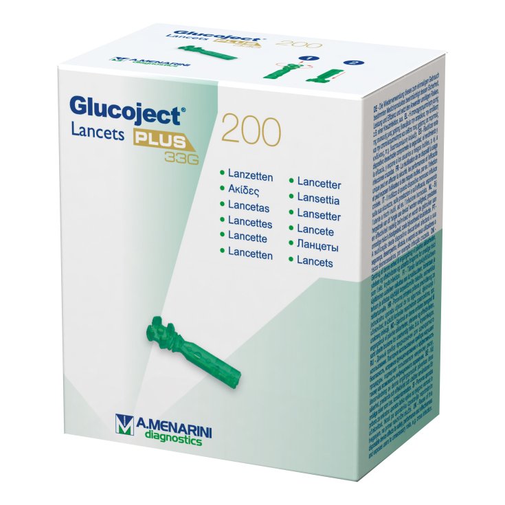 Lancetas Glucoject Plus G33 200