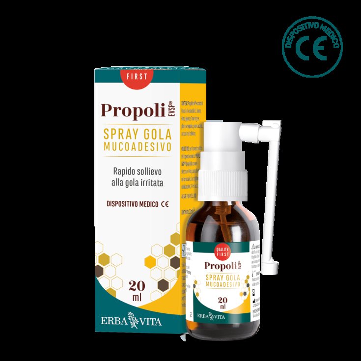 ErbaVita Propolis EVSP Line Propolis Evsp Mucoadhesivo Spray Garganta 20ml