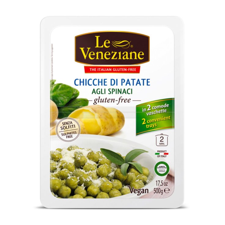 Le Veneziane Chicche Di Patatas Y Espinacas Pasta Sin Gluten 500g