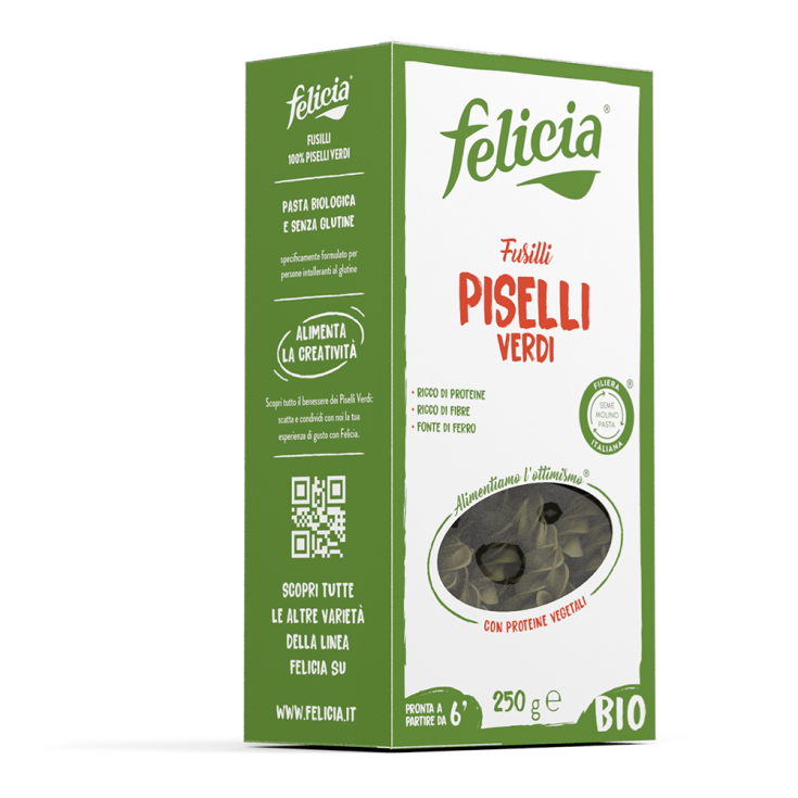 Felicia Bio Fusilli Con Guisantes Ecológicos 250g