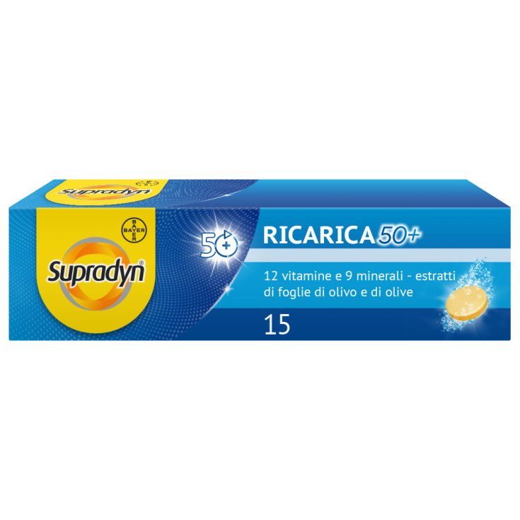 Supradyn® Recambio 50+ Bayer 15 Comprimidos Efervescentes