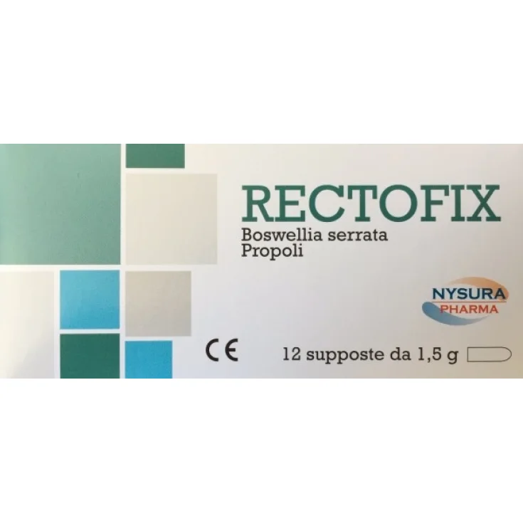 Nysura Pharma Rectofix Boswellia Serrata Propóleo 12 Supositorios