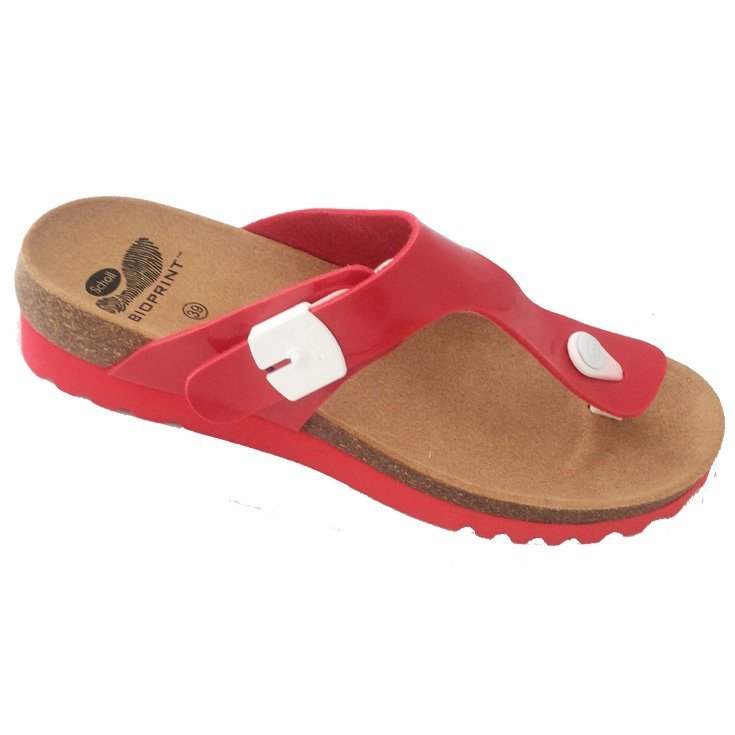 Pintura Sintética Scholl Boa Vista Up Mujer Rojo / Blanco Talla 35