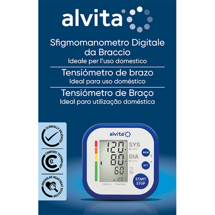 Esfigmomanómetro avanzado Alvita para la parte superior del brazo