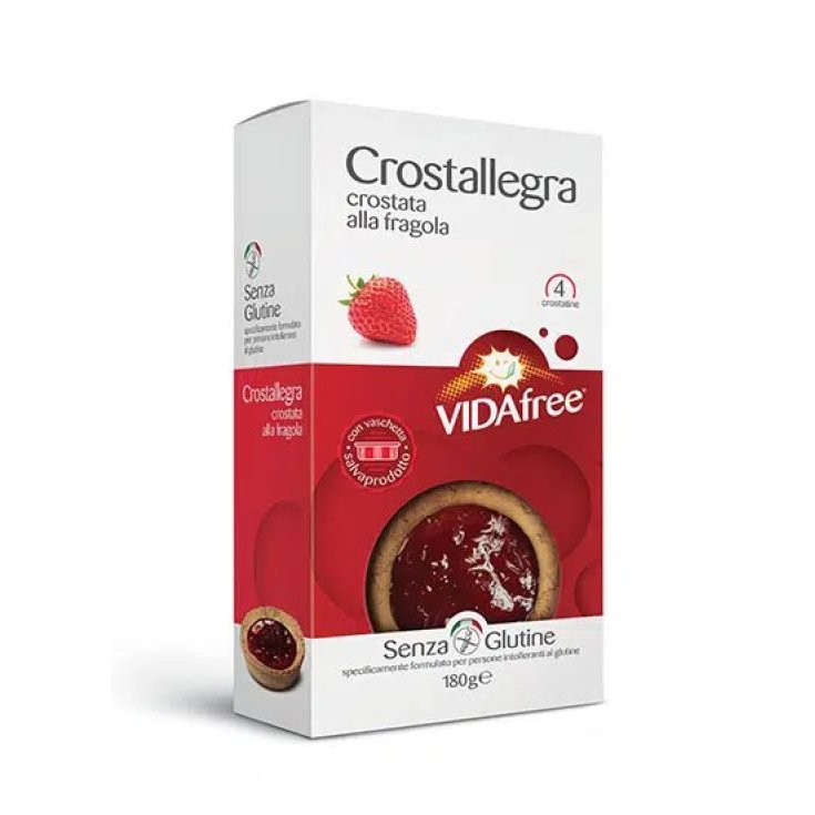 VidaFree Crostallegra Snack Sabor Fresa Sin Gluten 180g