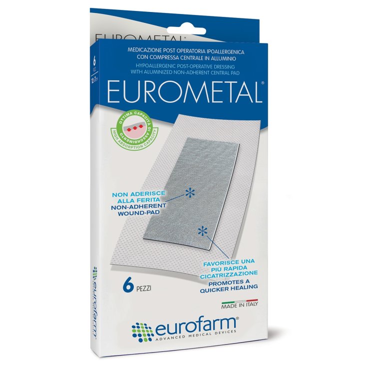 Eurometal Gasa Aluminio Esteril 15x8 6 Gasas