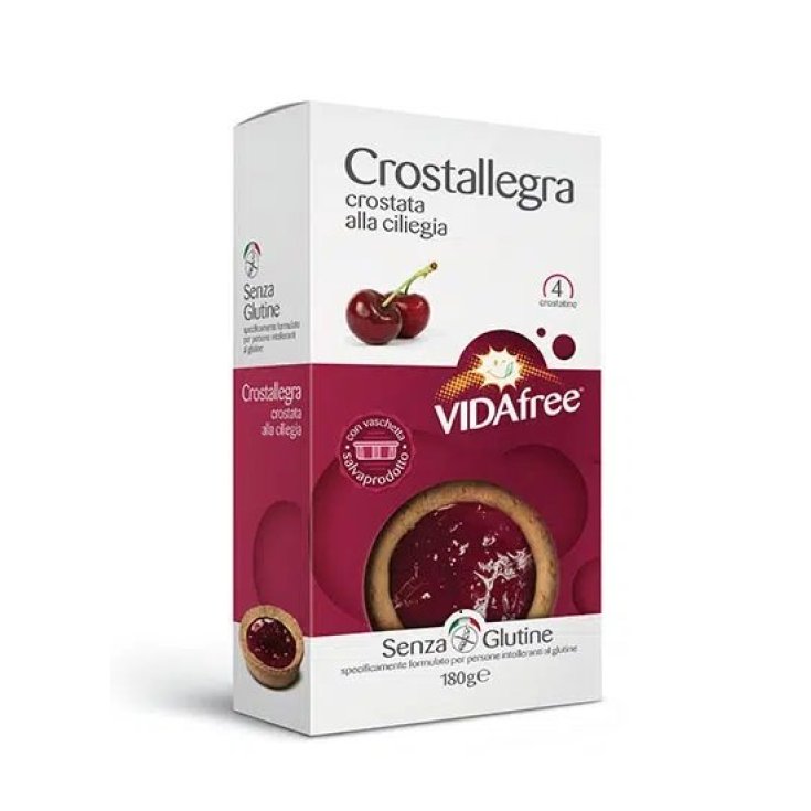 Vidafree Tarta De Crostallegra Con Mermelada De Cerezas Sin Gluten 180g