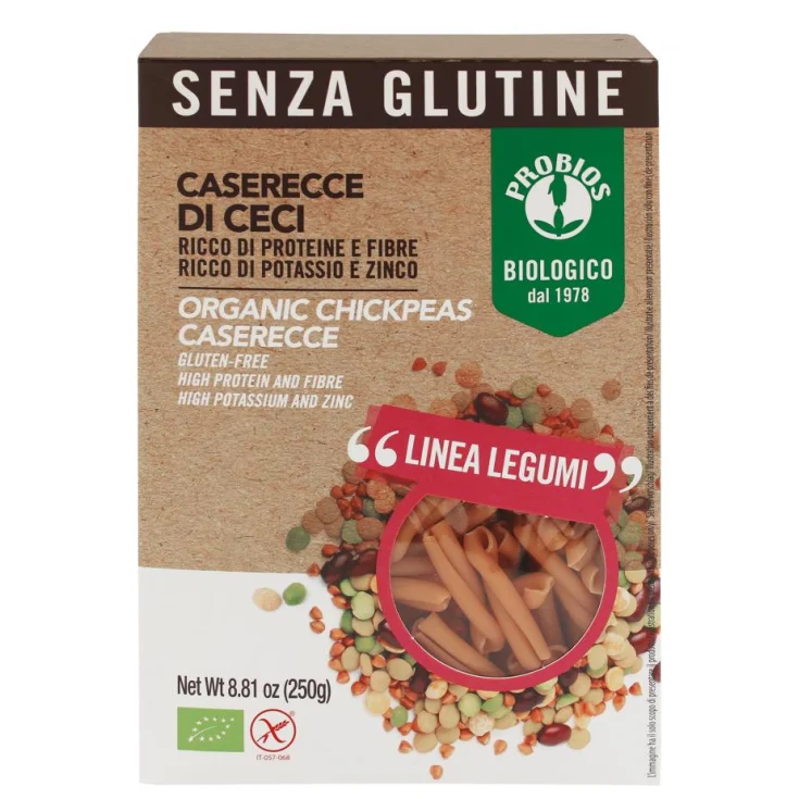 Caserecce Pasta 100% Garbanzos Probios 250g