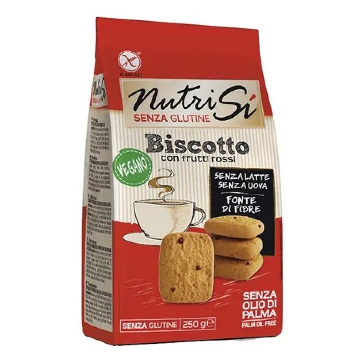 NutriSI Galleta Vegana Sin Gluten Con Frutos Rojos 250g