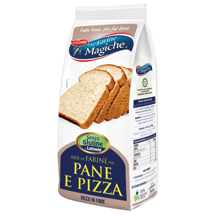 Mezcla De Harina Para Pan Y Pizza Le Farine Magiche 500g