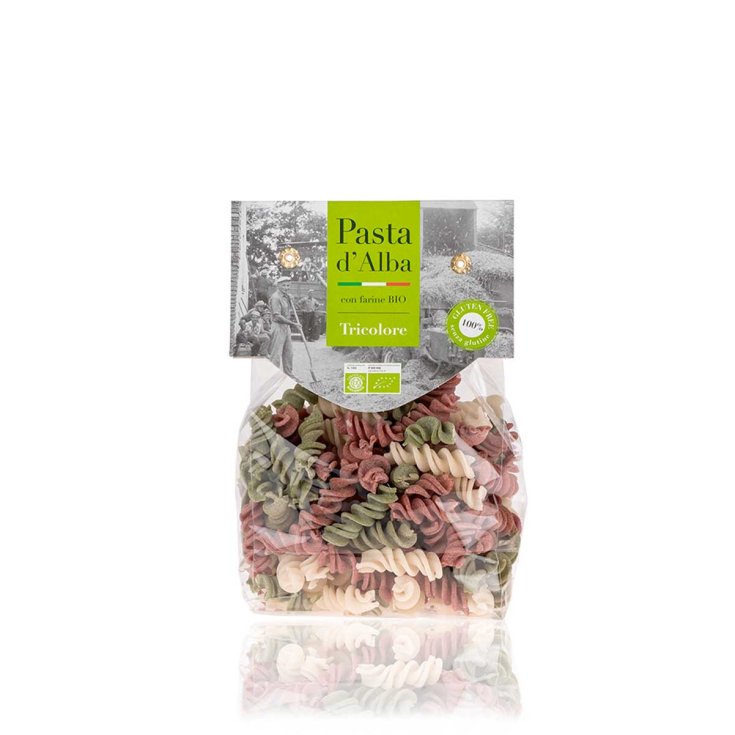 Pasta D'Alba Fusilli de Arroz Tricolor Ecológico Sin Gluten 250g